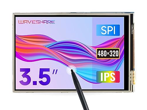 Waveshare 3.5inch Touch Screen, Compatible with Raspberry Pi 5/4B/3B/Zero/Zero W/Zero 2W/Pico/Pico W/Pico WH, TFT LCD, 480x320 - Image 1