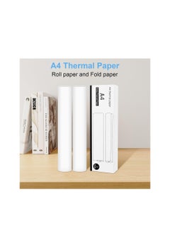 Terabyte A4 Size Thermal Paper, Printing Paper, 210 x Φ30mm - 2 Rolls, 8 inch Paper for A4 Portable Printer (10yr Rolled Thermal Paper)  - Image 2