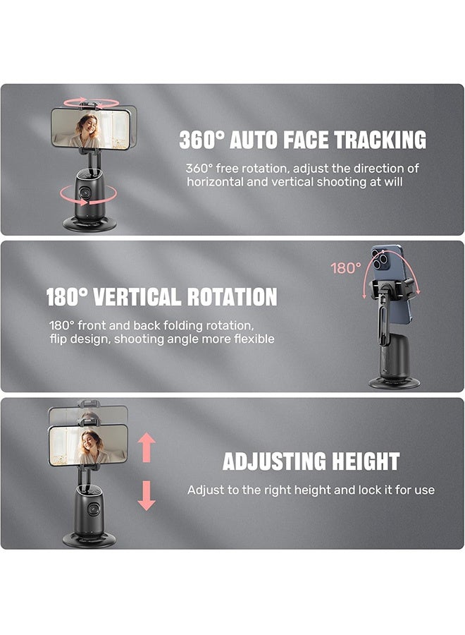 Blue zoo Phone Gimbal Stabiliser, 360° Rotation Auto Face Tracking Tripod, Rechargeable Smart Shooting Camera Holder for Vlog Streaming Video Tiktok - Image 5