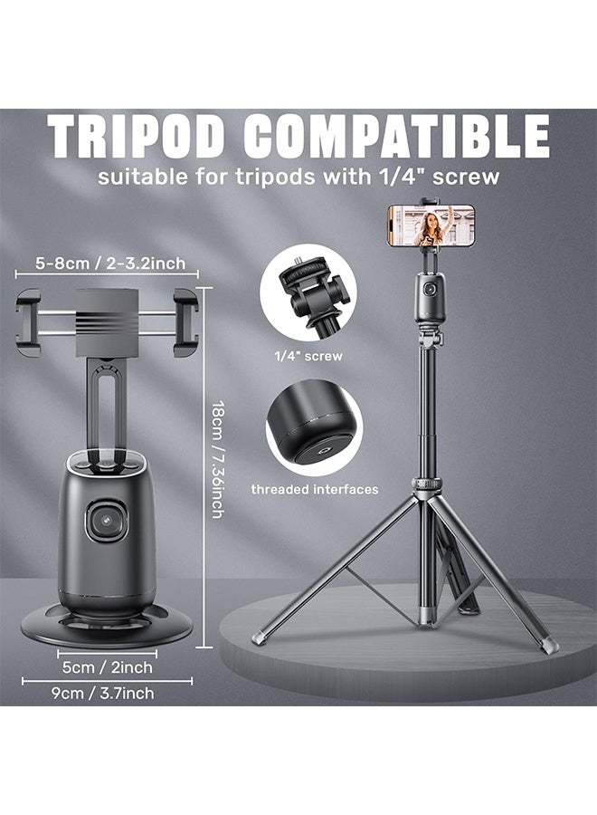 Blue zoo Phone Gimbal Stabiliser, 360° Rotation Auto Face Tracking Tripod, Rechargeable Smart Shooting Camera Holder for Vlog Streaming Video Tiktok - Image 2