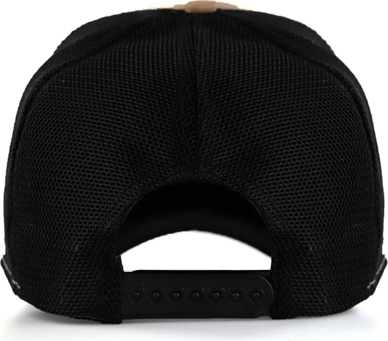 Black Börk Blackbörk V1 Trucker Yesterday Now Tomorrow - Unisex Mink-Black Hat (Cap) with 1 Code Logo