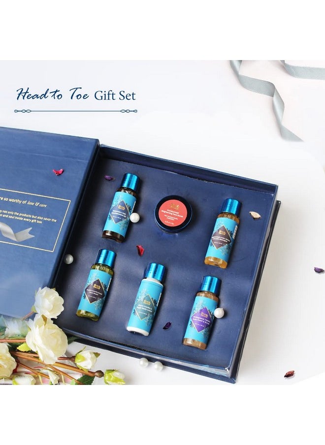 Blue Nectar Beauty Gift Box for Women & Men | Premium Skin & Hair Care Combo of Hair Oil, Shampoo, Face Wash, Body Wash, Face Scrub & Body Lotion | Gift for Birthday & Anniversary | Pack of 6 - pzsku/Z7CB43A6DA6CA9B22E7FCZ/45/_/1738306432/7e589437-5ba3-4189-9dc0-f67e2b64484c