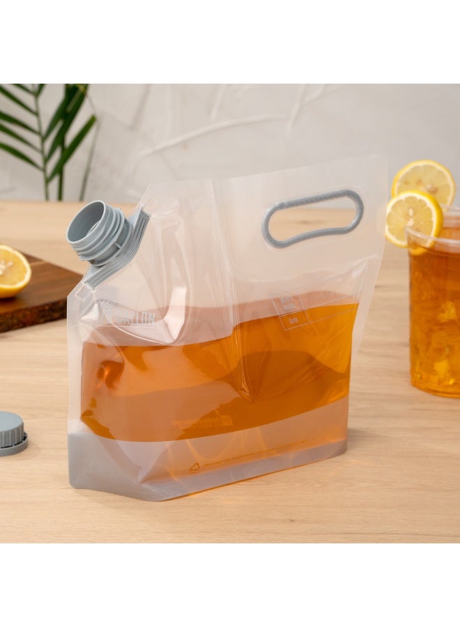 Restaurantware حاويات مياه كاتر تيك سعة 1/2 جالون، 10 أكياس مشروبات - قابلة للطي، تشمل أغطية مقاومة للتلاعب، أكياس مشروبات بلاستيكية شفافة، للفعاليات المجهزة، التخييم، أو المشي، مقبض متين - Image 3