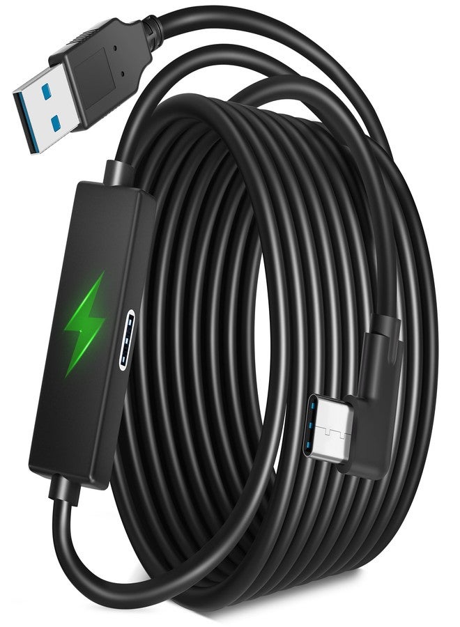 Kuject Design 20FT Link Cable for Quest 3S/3, Quest 2 and Quest Pro, with Separate Charging Port for Uninterrupted Power, USB 3.0 Type A to C Cable for VR Headset Accessories and Gaming PC - Image 1