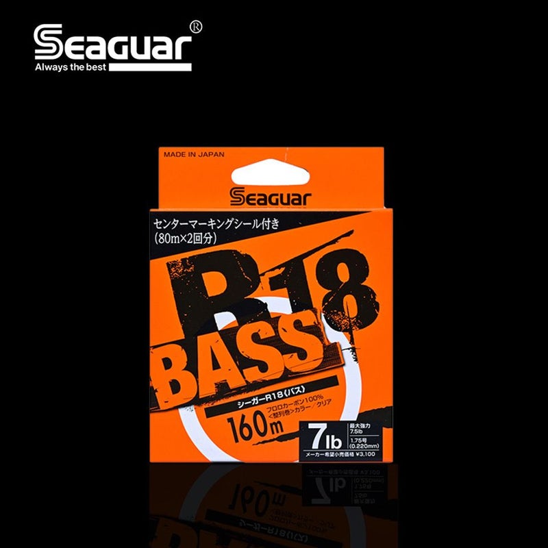 Seaguar R18 Bass Orange Label #3.0 160cm Fluorocarbon Main Fishing Line - Image 4