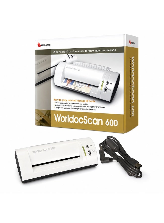 بن باور ماسح ضوئي محمول ملون للبطاقات والكارنيهات PenPower WorldocScan 600 | دقة 600 DPI - Image 4