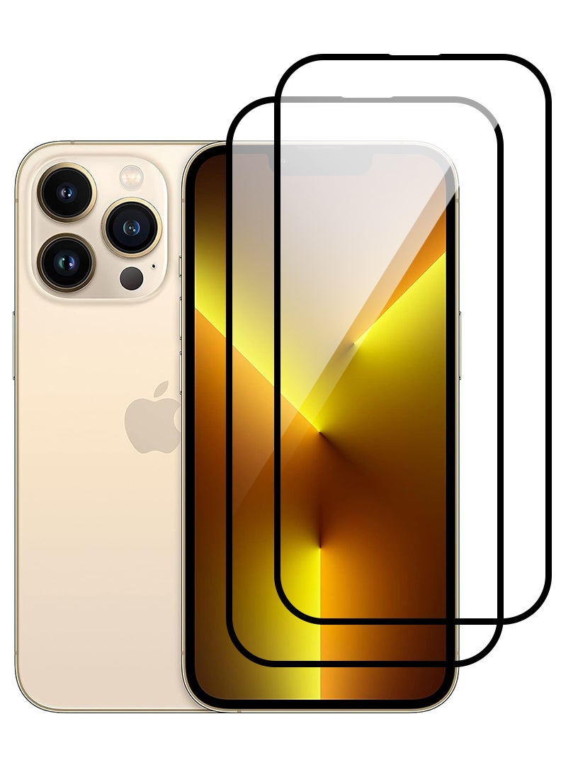 Theodor Pack of 2 Tempered Glass Screen Protector With 9H hardness For APPLE IPHONE 13 PRO 6.1  - Image 1