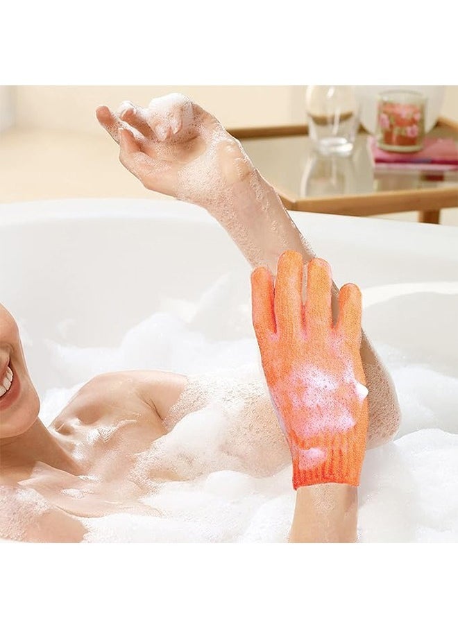 Ocean Exfoliating Gloves, Premium Scrub, Double Sided Bath Gloves, Skin Exfoliator for Body, Spa Massage Dead Skin Cell Remover, Shower Accessories for Women Man  - Image 5