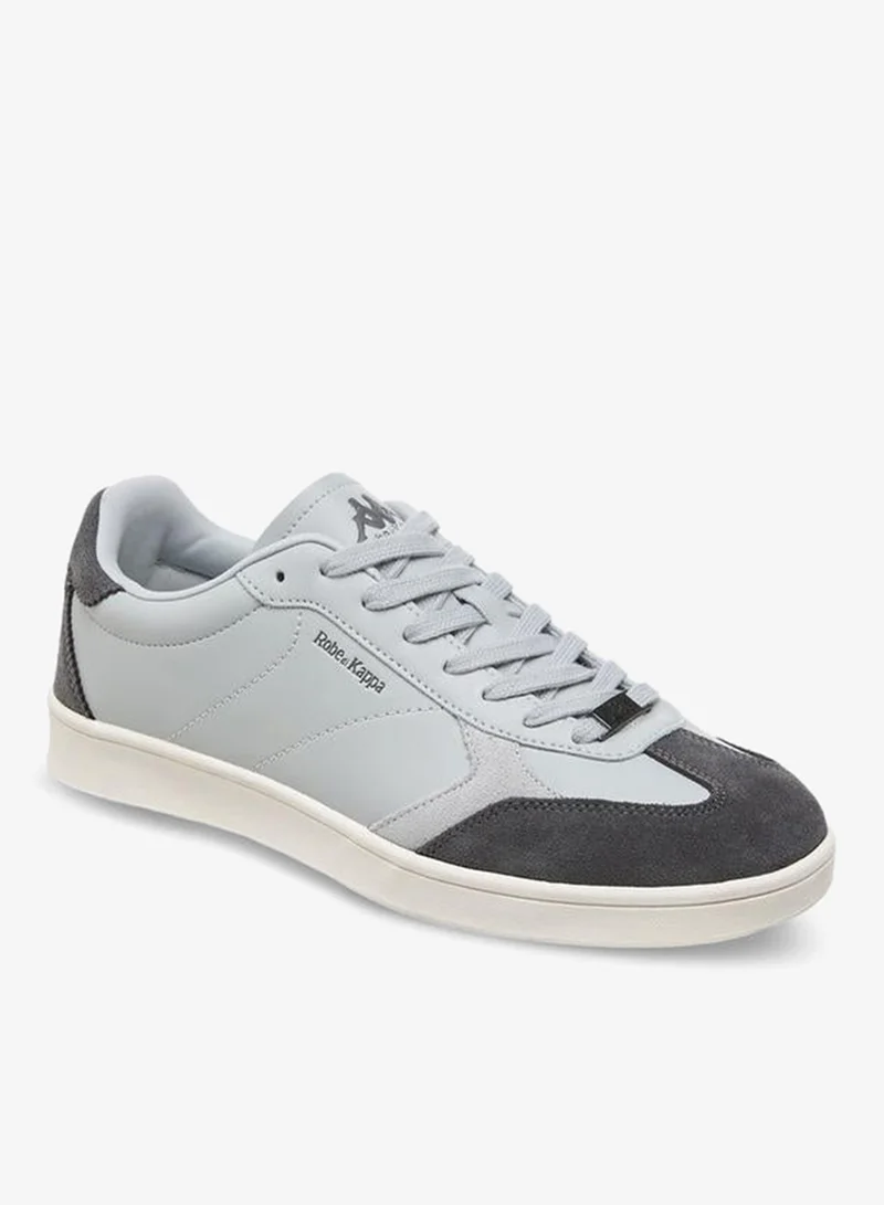 Kappa Men Lace-Up Leather Ankle Sneakers