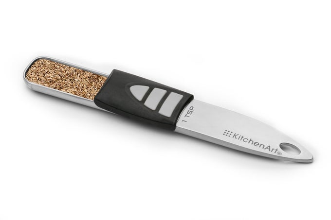 PRO ADJUSTATEASPOON STAINLESS STEEL MEASURING SPOON SILVER