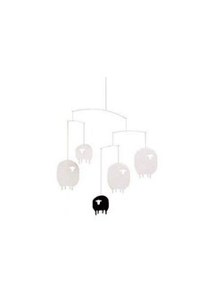 Sheep Hanging Nursery Mobile 17 Inches High Quality Plastic Handmade In Denmark By Flensted