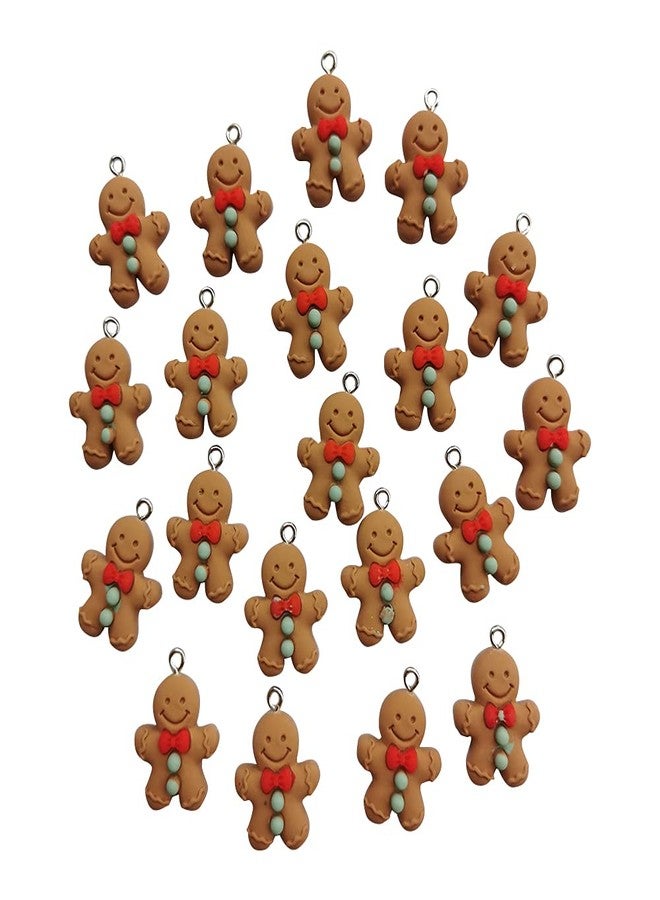 AMOBESTER Cartoon Gingerbread Man Pendant Charms for DIY Bracelet Necklace Earring Jewery Making