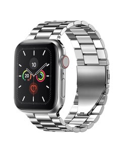 Watch Strap for Apple Watch 41mm 40mm 38mm, Compatible with iwatch Strap Series 8/7/6/SE/5/4/3/2/1, Stainless Steel Replacement Sport Band Metal Adjustable Wristband Belt
