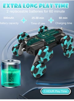 Excefore Stunt Car RC Gesture Sensor Best Toy, Racing Drift Double-Sided Stunt Car, 2.4Ghz Remote Control Car, 360°Rotation Whirligig Off-road Vehicle Gift for Kids Boys Birthday 8+ Year  - Image 3
