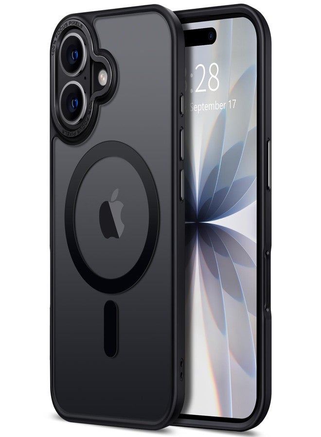 Hython Case for iPhone 17 Case Magnetic Translucent Matte Phone Cases 6.3" [Compatible with MagSafe] Thin Slim Fit Shockproof Bumper Hard Protective Cover for Women Men Girls, Frosted Black - Image 1