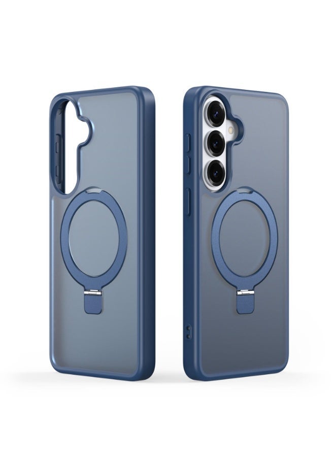 DUX DUCIS Samsung Galaxy S26 Plus 5G DUX DUCIS Yind Series Mag Series MagSafe Ring Holder Frosted Phone Case - Dark Blue - Image 2