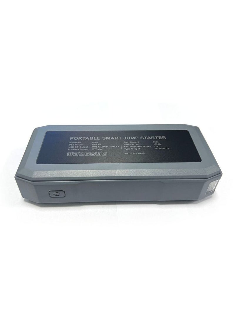Crony S606+Air Super Jumper Starter 12V Auto Car Starter Battery Portable Jump Starter Power Station with wireless charging function  - Image 3