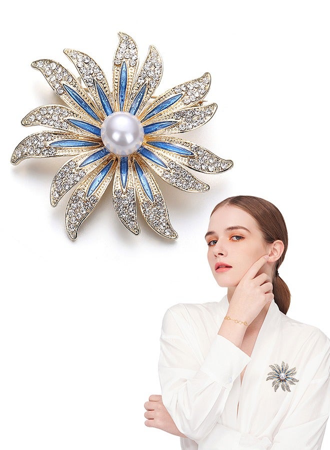 Beyond Sunflowers Brooche, Anti Rust and Anti Fading Alloy Brooch Pins, Corsage Scarf Clip Women Girls - Image 1