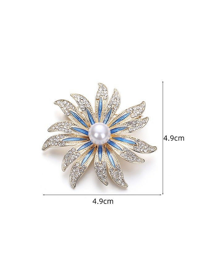 Beyond Sunflowers Brooche, Anti Rust and Anti Fading Alloy Brooch Pins, Corsage Scarf Clip Women Girls - Image 2