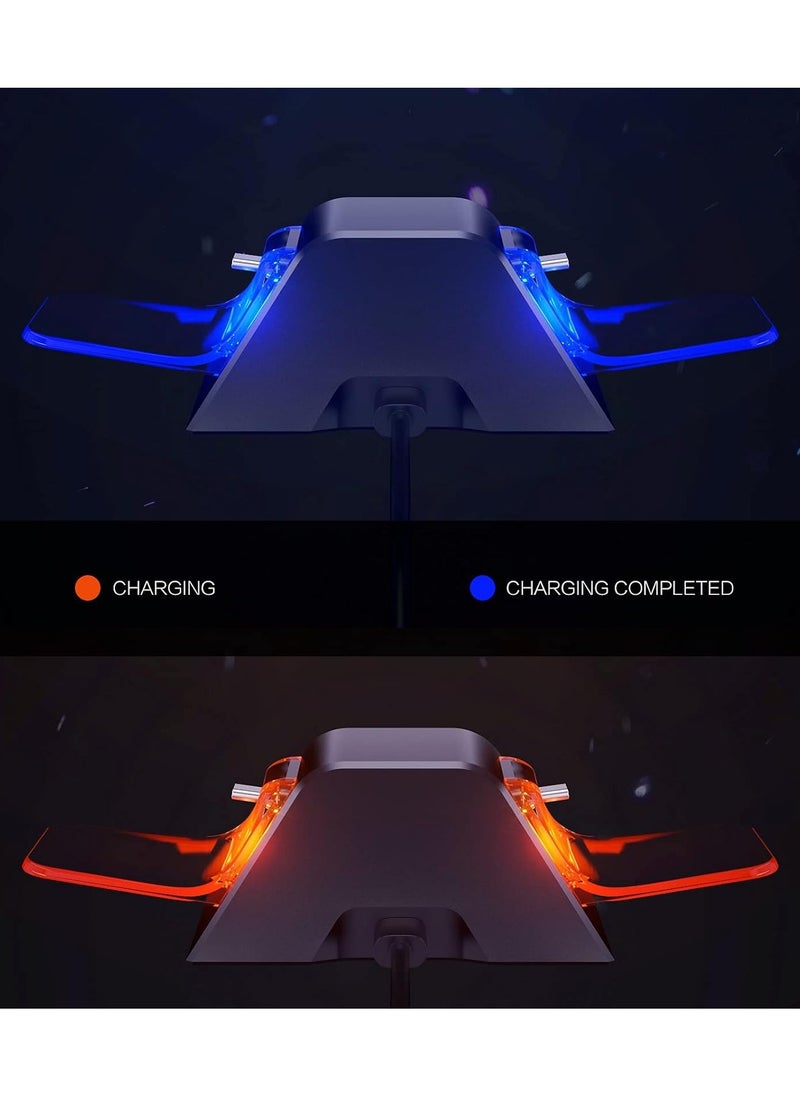 DOBE - PS5 Controller Charger, PS5 Controller Charger Station with LED Light, PS5 Controller Charging Station with Dual USB C Ports - Image 1