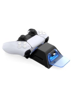 PS5 Controller Charger, PS5 Controller Charger Station with LED Light, PS5 Controller Charging Station with Dual USB C Ports