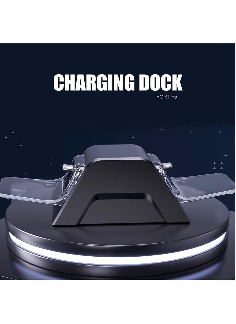 DOBE - PS5 Controller Charger, PS5 Controller Charger Station with LED Light, PS5 Controller Charging Station with Dual USB C Ports - Image 1