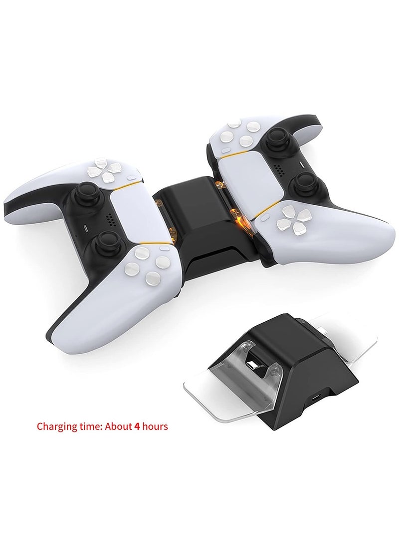 DOBE - PS5 Controller Charger, PS5 Controller Charger Station with LED Light, PS5 Controller Charging Station with Dual USB C Ports - Image 1