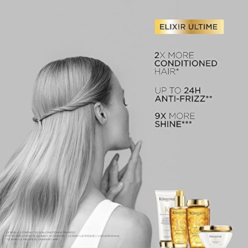 Kérastase Elixir Ultime Nourishing Oil Shampoo For For All Hair Types - 250 ml - Image 3