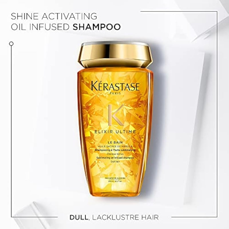 Kérastase Elixir Ultime Nourishing Oil Shampoo For For All Hair Types - 250 ml - Image 2