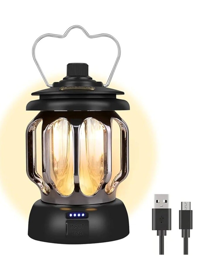 xinzhen Vintage Rechargeable Camping Light, Classic Vintage Camping Lantern, Rechargeable Vintage Camping Light  - Image 1
