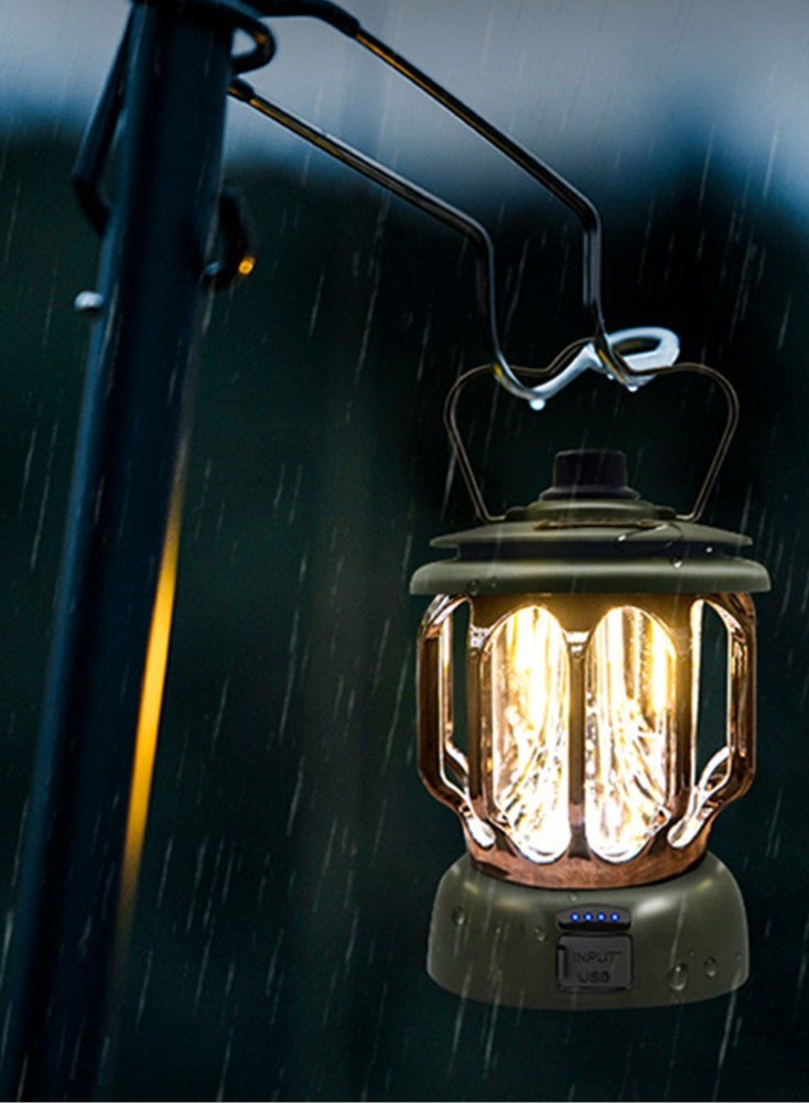 xinzhen Vintage Rechargeable Camping Light, Classic Vintage Camping Lantern, Rechargeable Vintage Camping Light  - Image 3