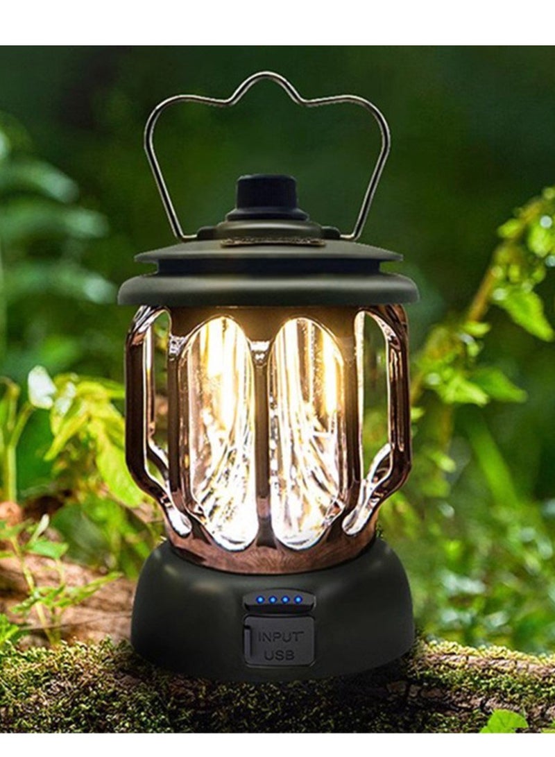 xinzhen Vintage Rechargeable Camping Light, Classic Vintage Camping Lantern, Rechargeable Vintage Camping Light  - Image 2