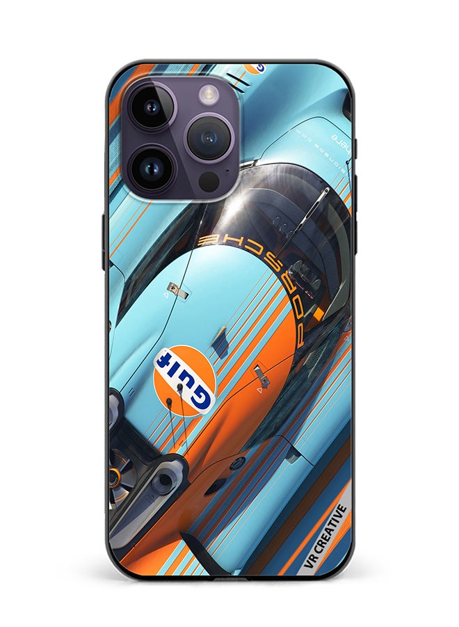 VR CREATIVE Protective Case Cover For Apple iPhone 16 Pro Porsche Gulf Design Multicolour - Image 1
