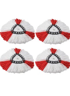 Spin Mop Heads Replacement Compatible with Vileda / O-cedar Easy Wring , Spin Mop Head Replacement for Floor Cleaning, Triangle Shape (Pack of 4 Pieces) (Red-White) - pzsku/Z7CB523A67ADE6365613DZ/45/_/1724163148/107ec4b5-c8de-48d9-8b80-f85debeb025d