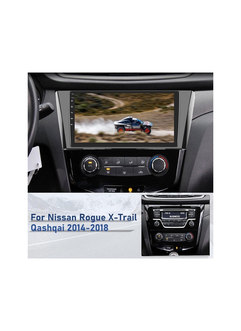 SHEZA STAR - Android Car Stereo for NISSAN X-Trail, Qashqai, Rogue 2014 2015 2016 2017 2018 1GB RAM 32GB ROM 10 Inch MirrorLink WiFi BT, IPS Touch Screen with AHD Camera Included - Image 1