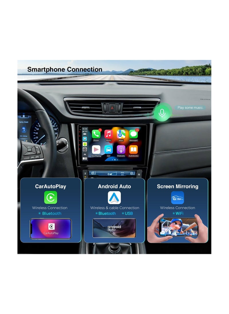 SHEZA STAR - Android Car Stereo for NISSAN X-Trail, Qashqai, Rogue 2014 2015 2016 2017 2018 1GB RAM 32GB ROM 10 Inch MirrorLink WiFi BT, IPS Touch Screen with AHD Camera Included - Image 1