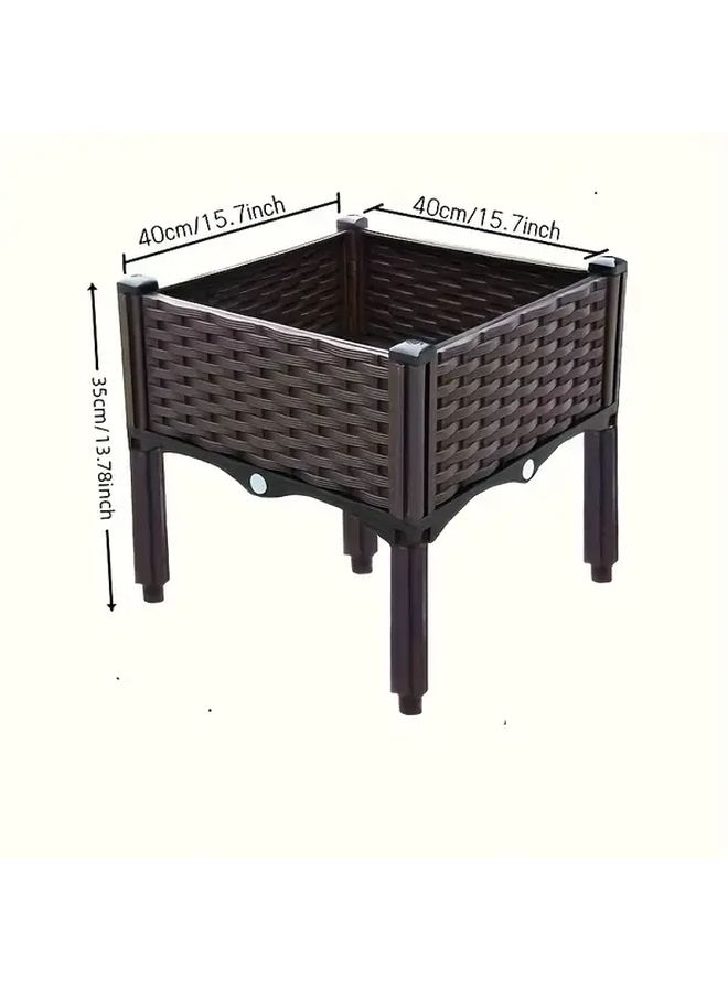 Vertical Garden Bed Kit High Heel Style Two Pair Set Raised Planter With Detachable Legs For Indoor Outdoor Vegetable Herb Flower Planting Easy Assembly For Gardens Balconies Terrace Platforms - Image 3