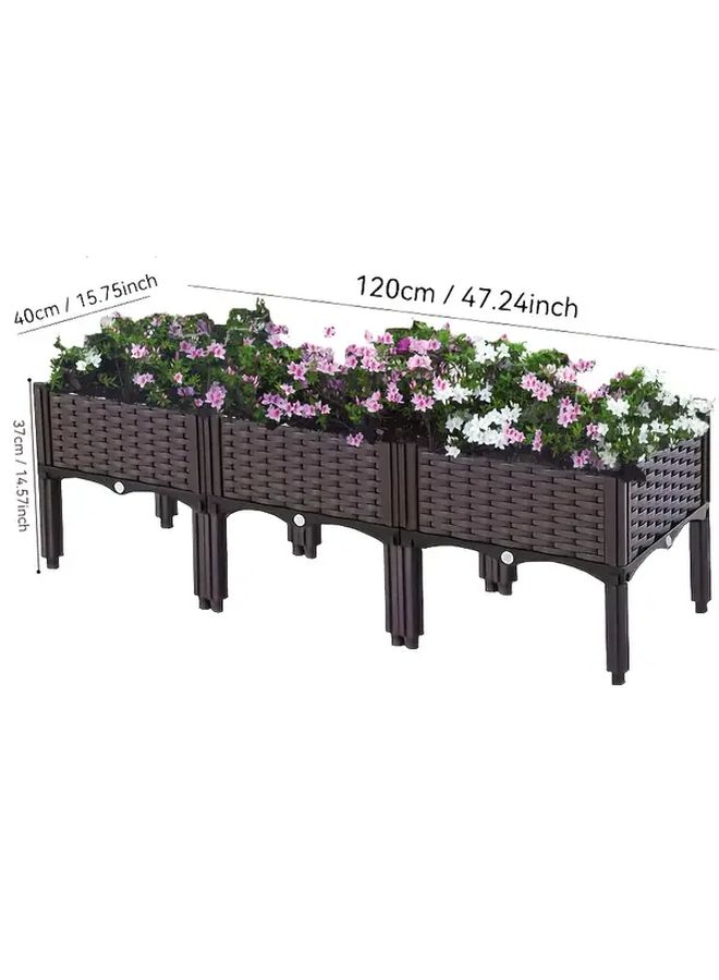Vertical Garden Bed Kit High Heel Style Two Pair Set Raised Planter With Detachable Legs For Indoor Outdoor Vegetable Herb Flower Planting Easy Assembly For Gardens Balconies Terrace Platforms - Image 5