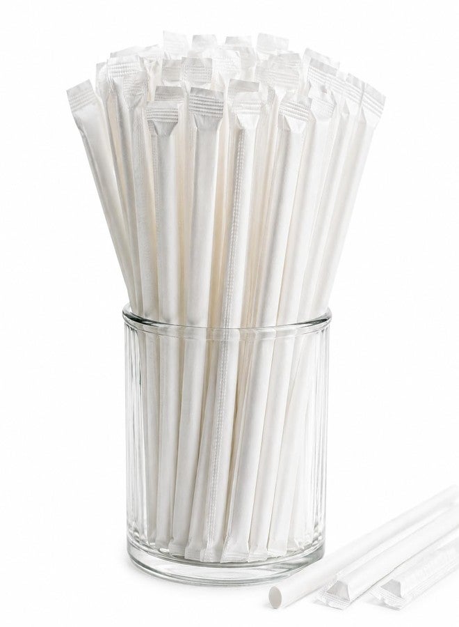 Ambassador || Paper Straws 10 mm - Individually Paper Wrapped 100% Biodegradable - (Pack of 50pcs - Image 1