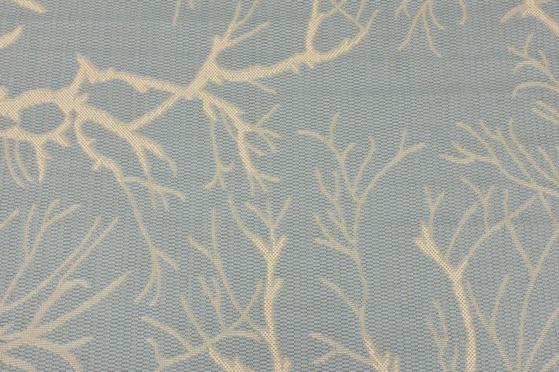 Unique Loom Outdoor Botanical Collection Area Rug - Branch (5' 1" x 8' Rectangle, Light Blue/ Beige) - Image 5
