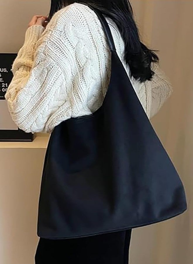 EMGILL Trendy Suede Tote Bags for Women Work Bags Retro Suede Slouchy Bag Travel Handbag Office College Tote Handbag 2024 - Image 2