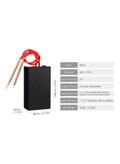 NIBEMINENT Portable Spot Welder with Welding Pens Black 17.00 x 9.00 11.50cm  - Image 4