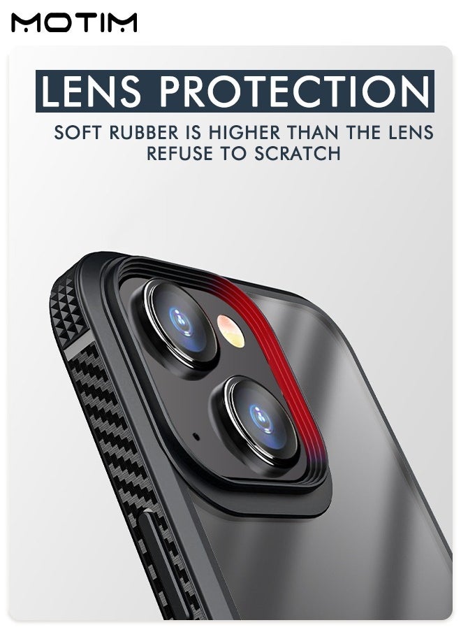 Motim iPhone 14 Plus Clear Case, Drop Protection Anti-Yellowing Bumper Shockproof Anti-Scratch Hard Back Phone Case  - Image 3