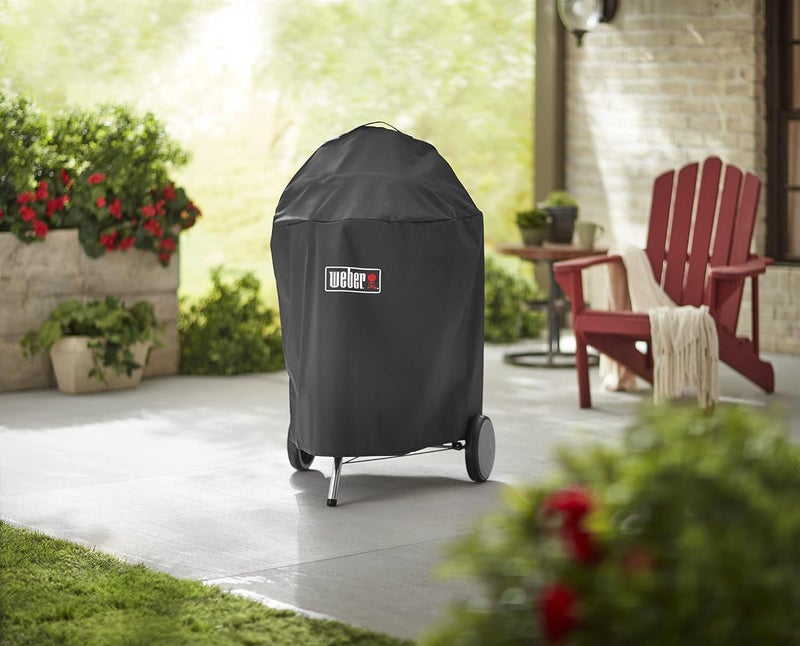 Weber - Premium Polyester Barbecue Cover, Built for 57cm charcoal barbecues grills, UV inhibitors in fabric resist fading, Breathable and water-resistant - Image 2