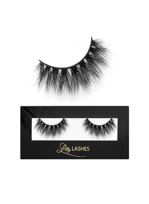 So Extra Mykonos 3D Mink Lashes - Mink Eyelashes, The Original Lilly Lash, Wispy Lashes Natural Look, Reusable Eyelashes Up To 25X, Fluffy Eyelashes, Strip Lashes - Lash Glue Not Included