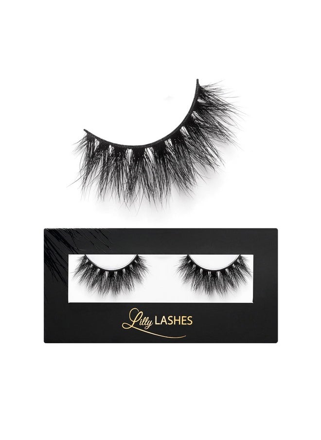 Lilly Lashes - So Extra Mykonos 3D Mink Lashes - Mink Eyelashes, The Original Lilly Lash, Wispy Lashes Natural Look, Reusable Eyelashes Up To 25X, Fluffy Eyelashes, Strip Lashes - Lash Glue Not Included - Image 1