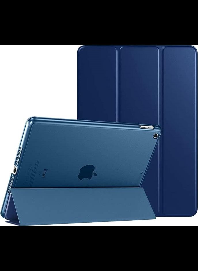 iPad 10.2 Case - iPad 9th Generation 2021/ iPad 8th Generation 2020/ iPad 7th Generation 2019 Case - Slim Translucent Hard PC Protective Smart Cover with Stand - Navy Blue