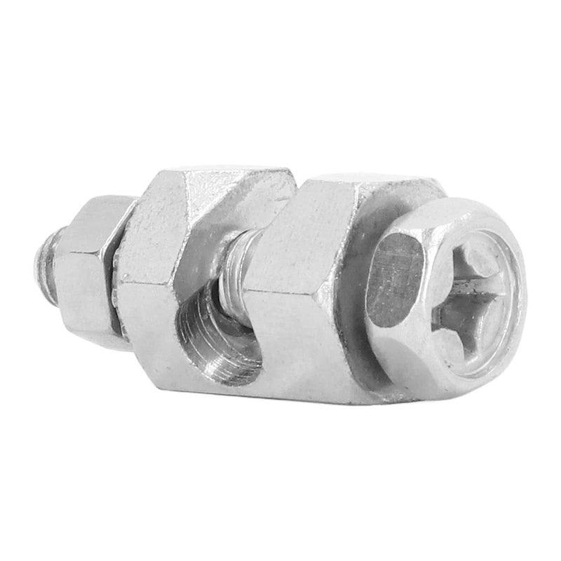 klarako Copper Grounding Clip, 10Pcs Standard Size Metal Protects PV Modules, Protection Cable Clamp Metal Grounding Clip, for Industry - Image 5