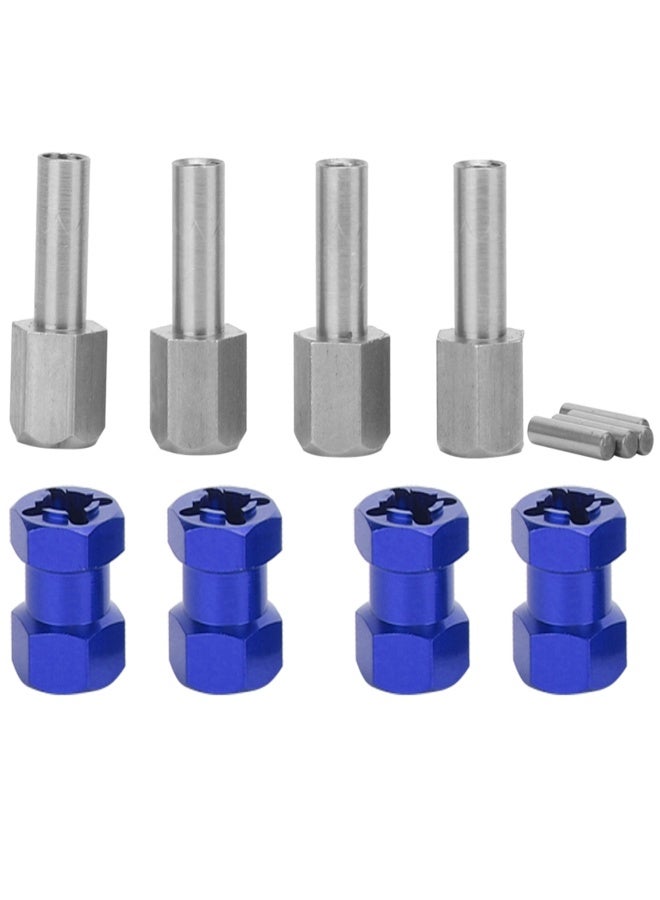 محول محور سداسي لعجلة التمديد مناسب لسيارات التحكم عن بعد D90 AX10 CC01 SCX10 F350 Blue - Image 2