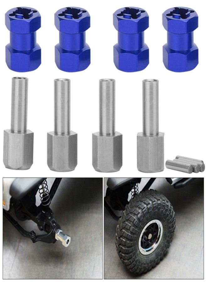 محول محور سداسي لعجلة التمديد مناسب لسيارات التحكم عن بعد D90 AX10 CC01 SCX10 F350 Blue - Image 5